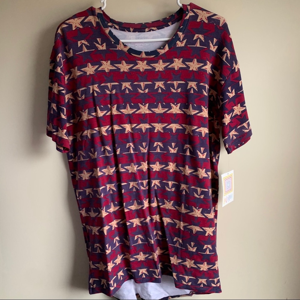 Lularoe Star Print Patrick Tee T-shirt NWT